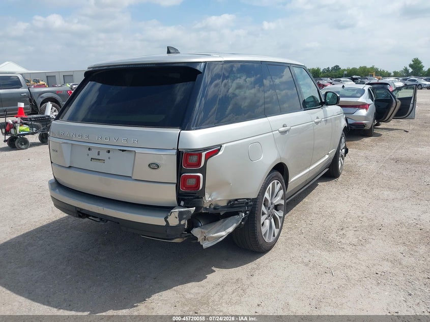 Vin: salgs2sv0ja515923, lot: 46218740, land rover range rover 3.0l v6 supercharged hse 20184