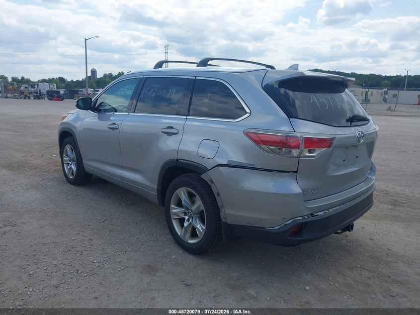 Vin: 5tddkrfh0gs334551, lot: 46218761, toyota highlander limited v6 20163
