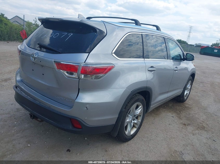 Vin: 5tddkrfh0gs334551, lot: 46218761, toyota highlander limited v6 20164