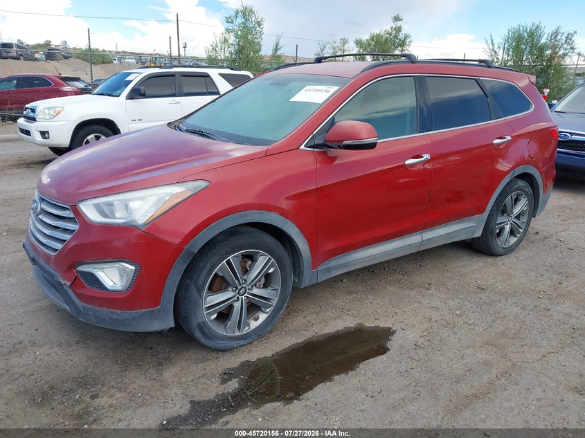 Vin: km8srdhf7du032419, lot: 46218838, hyundai santa fe limited 20132