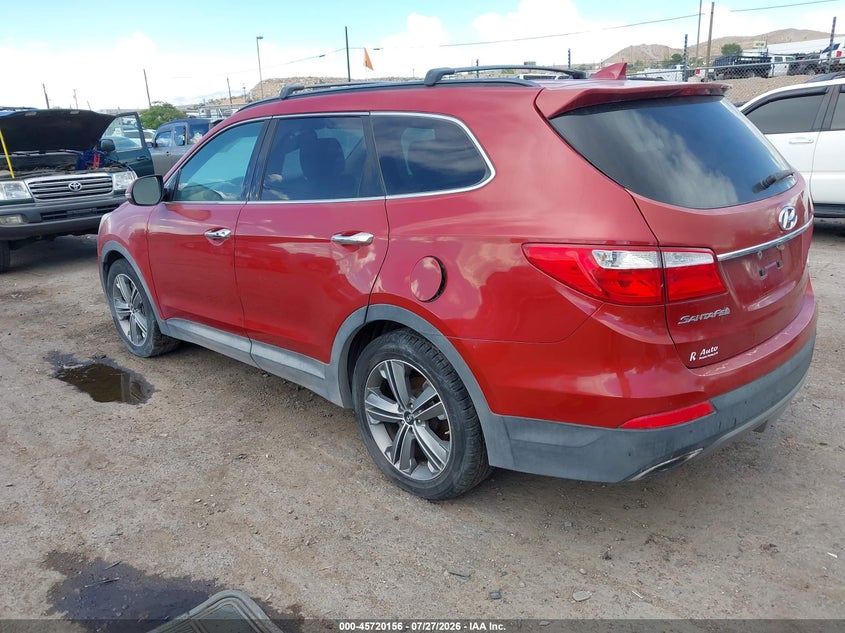 Vin: km8srdhf7du032419, lot: 46218838, hyundai santa fe limited 20133
