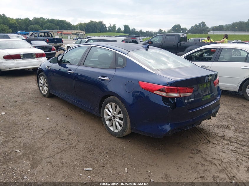 Vin: 5xxgt4l34gg036494, lot: 46218843, kia optima lx 20163