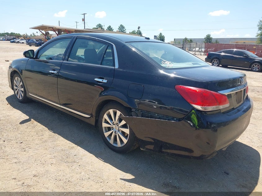 Vin: 4t1bk3db9bu409346, lot: 46218888, toyota avalon limited 20113