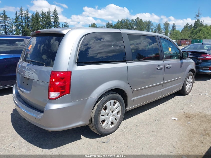 Vin: 2c4rdgbg2er471191, lot: 46218897, dodge grand caravan se 20144