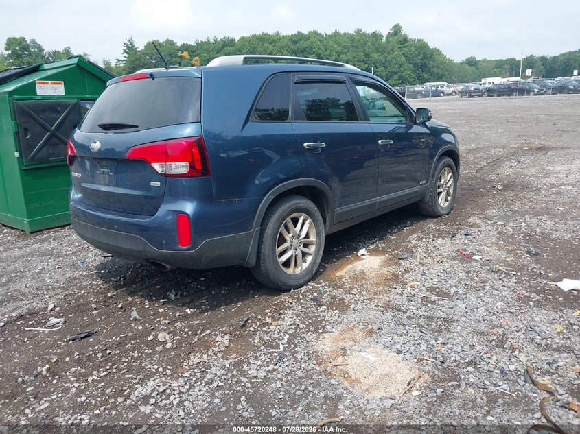 Vin: 5xyktda78fg579809, lot: 46218930, kia sorento lx v6 20154