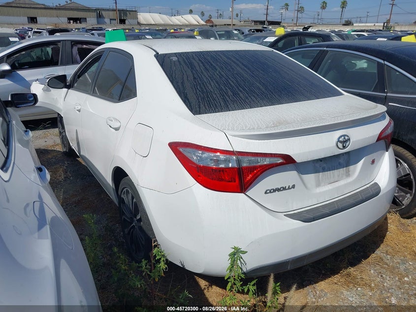 2015 TOYOTA COROLLA SEDAN 1.8L I-4 DOHC, VVT, 132HP