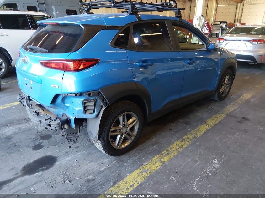 Vin: km8k1caa8ku287044, lot: 46219012, hyundai kona se 20194
