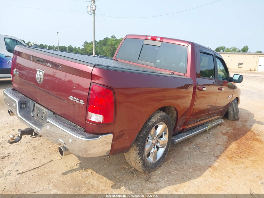 Vin: 3c6rr7lt7jg152423, lot: 46219017, ram 1500 big horn  4x4 5'7 box 20184