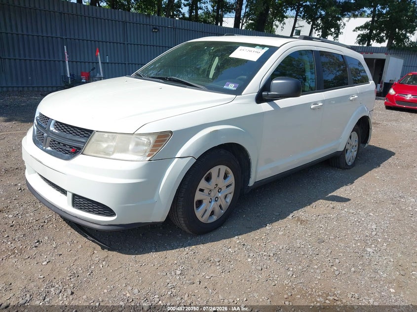 Vin: 3c4pdcab2ht676601, lot: 46219072, dodge journey se 20172