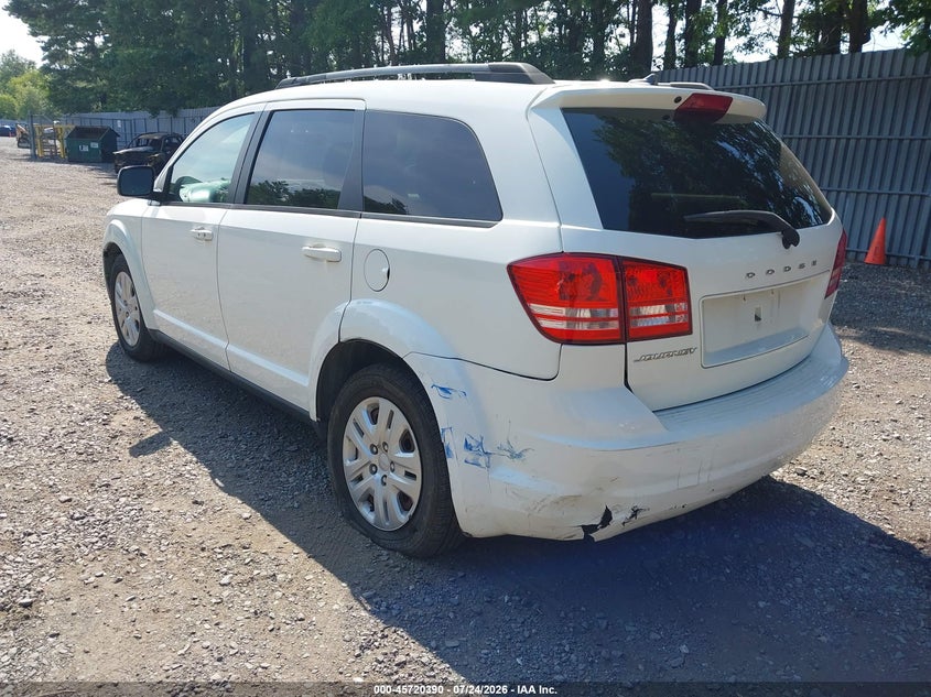 Vin: 3c4pdcab2ht676601, lot: 46219072, dodge journey se 20173