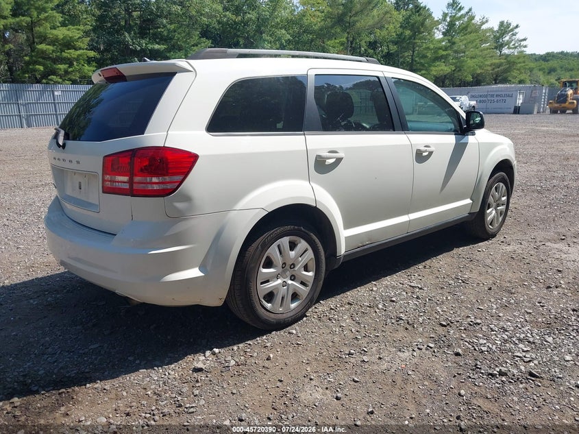 Vin: 3c4pdcab2ht676601, lot: 46219072, dodge journey se 20174