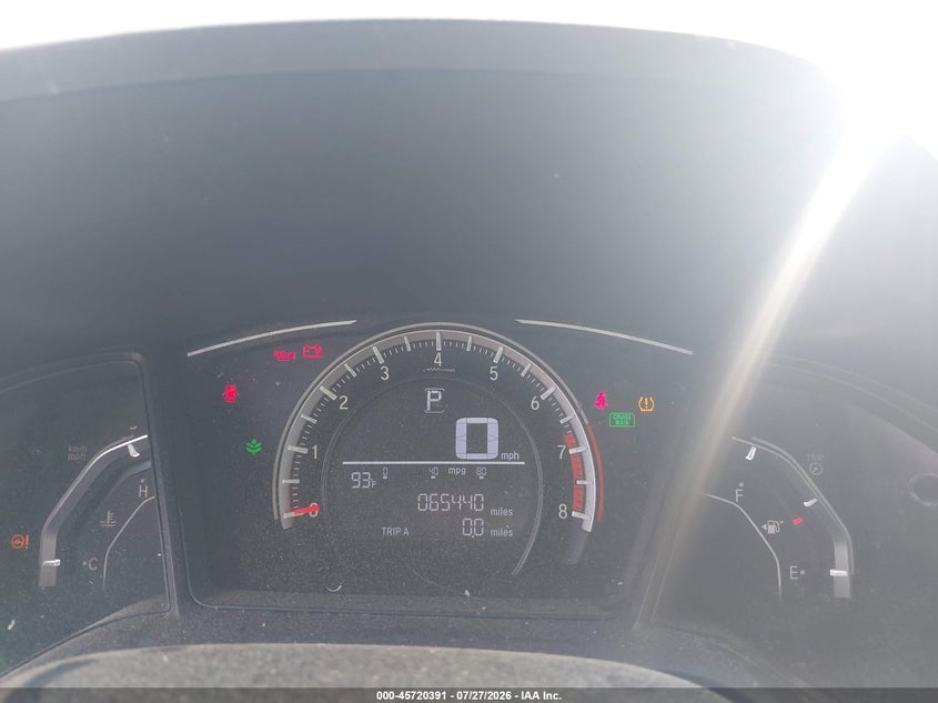 2017 HONDA CIVIC SEDAN 2.0L I-4 DOHC, VVT, 158HP