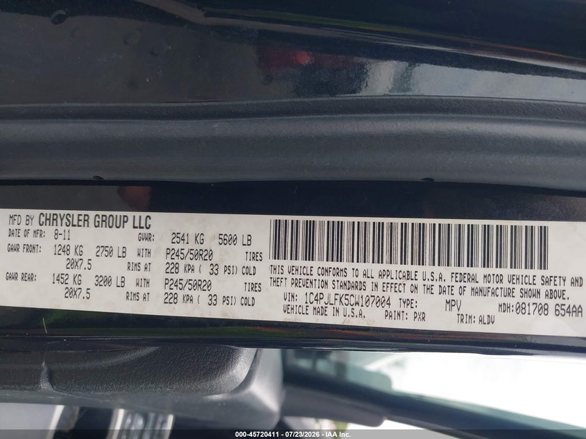 2012 JEEP LIBERTY LIMITED JET EDITION · Фото 9
