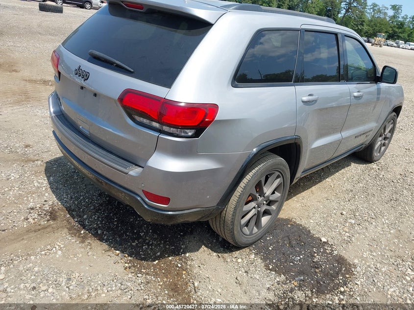Vin: 1c4rjfbgxgc405910, lot: 46219108, jeep grand cherokee limited 75th anniversary 20164