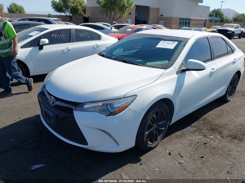 2016 Toyota Camry, Left Rear, IAAI, VIN 4T1BF1FK6GU580472 — photo 2