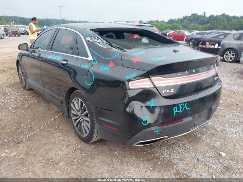 Vin: 3ln6l5b90kr618394, lot: 46219121, lincoln mkz standard 20193
