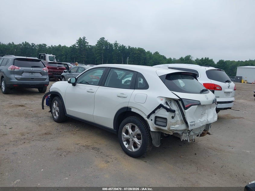 Vin: 3czrz2h3xsm703266, lot: 46219152, honda hr-v awd lx 20253