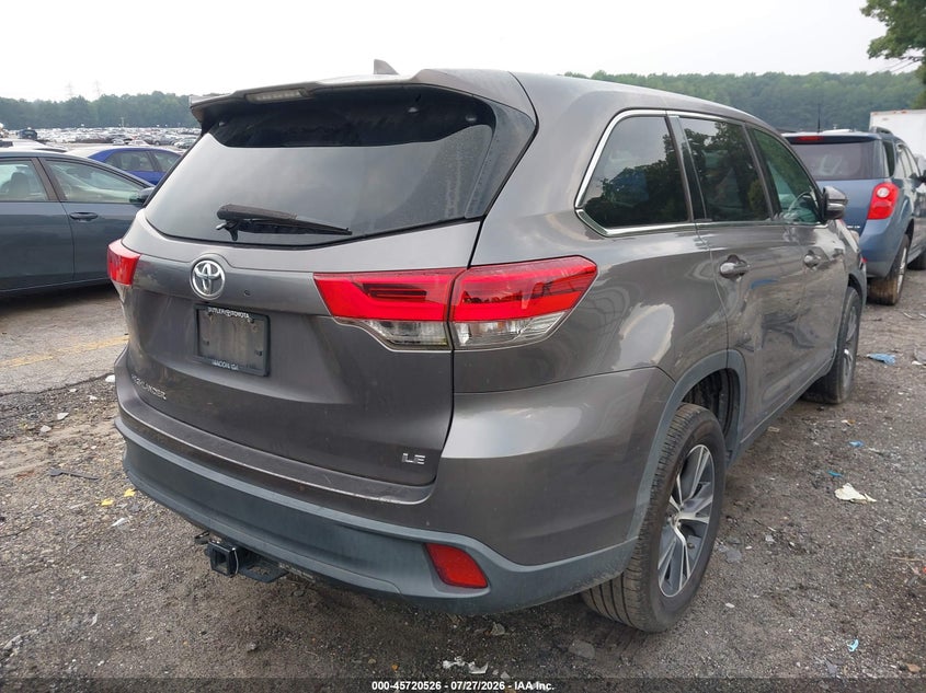 Vin: 5tdzzrfhxks331702, lot: 46219208, toyota highlander le plus 20194