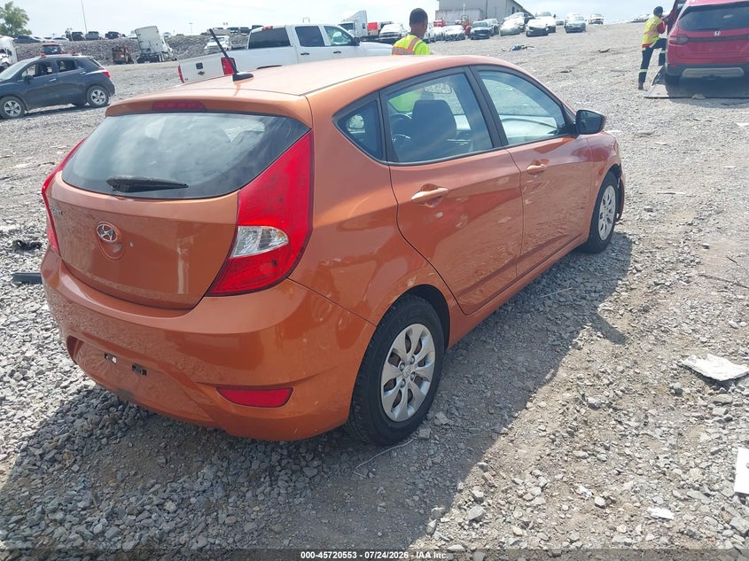 Vin: kmhct5ae6hu326509, lot: 46219236, hyundai accent se 20174