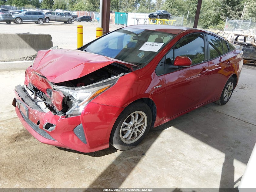 Vin: jtdkbrfu0g3519804, lot: 46219279, toyota prius two 20162
