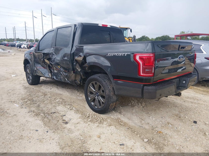 Vin: 1ftew1cg4gfc17688, lot: 46219311, ford f-150 lariat 20163