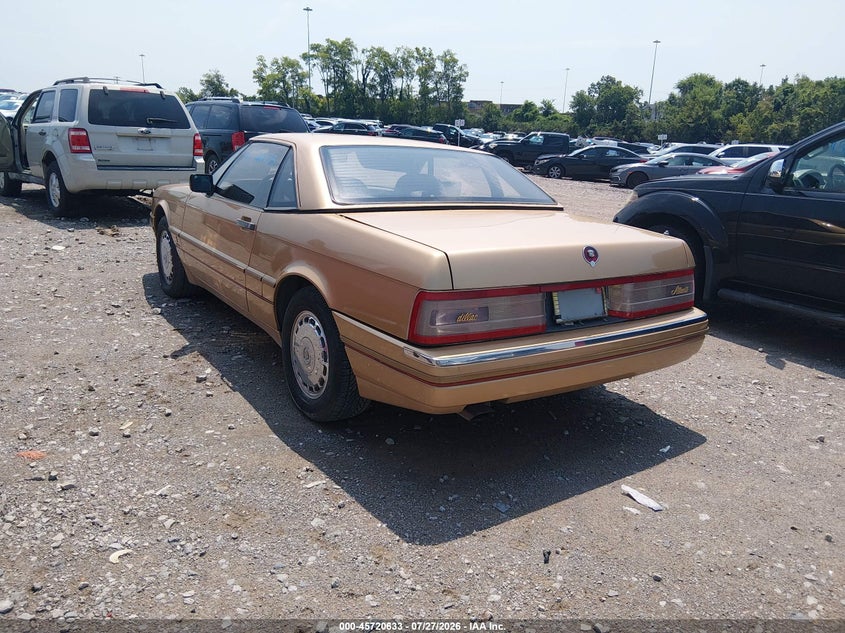 1987 CADILLAC ALLANTE auction photo 3