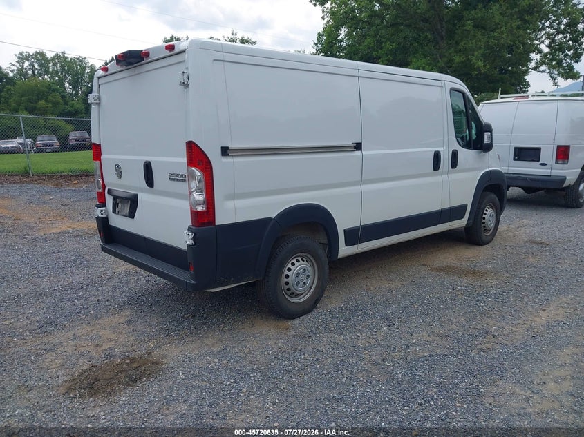 Vin: 3c6lrvvg2se518974, lot: 46219317, ram promaster 2500 tradesman low roof 136 wb w/pass seat 20254