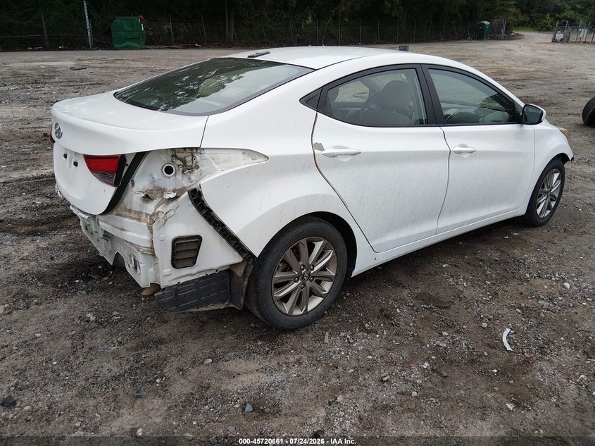 HYUNDAI ELANTRA 2016 VIN 5NPDH4AE5GH742953