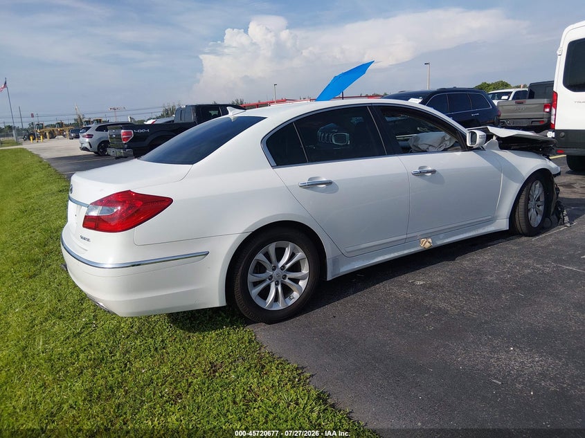 Vin: kmhgc4dd0du224146, lot: 46219359, hyundai genesis 3.8 20134