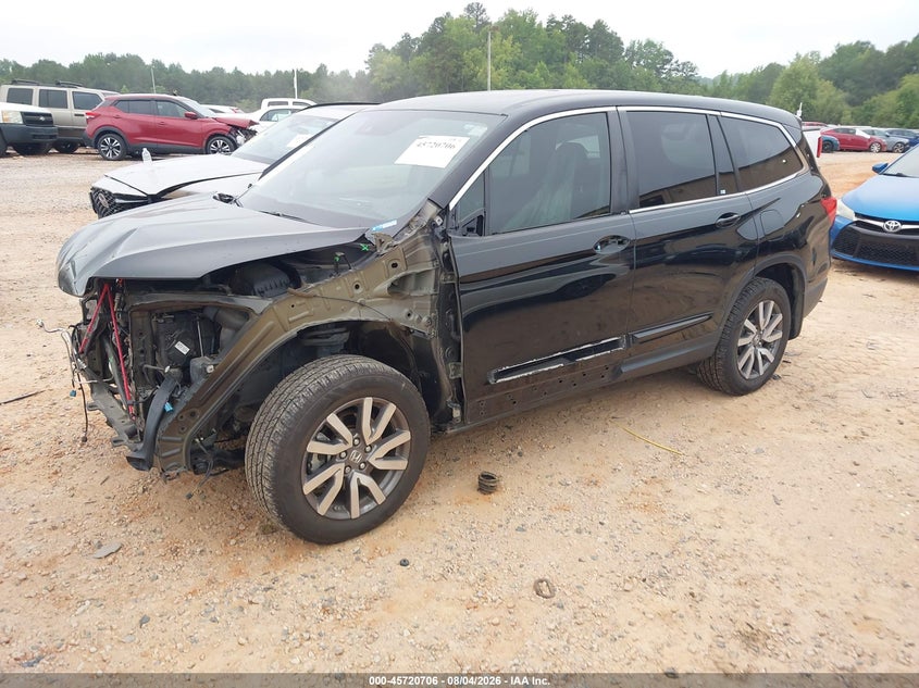 Vin: 5fnyf6h5xlb059454, lot: 46219388, honda pilot awd ex-l 20202