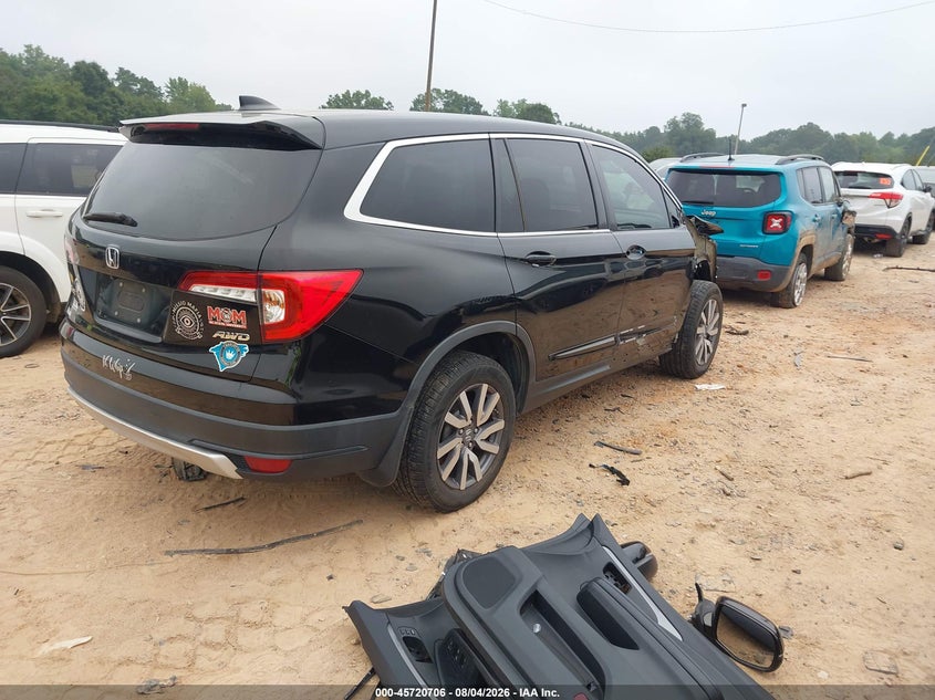 Vin: 5fnyf6h5xlb059454, lot: 46219388, honda pilot awd ex-l 20204