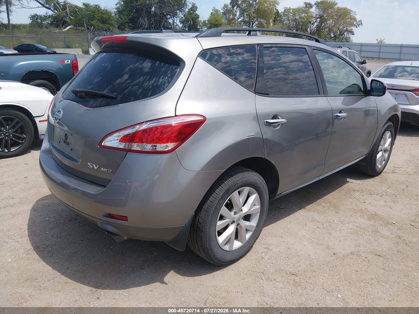 Vin: jn8az1mw3cw202660, lot: 46219396, nissan murano sv 20124