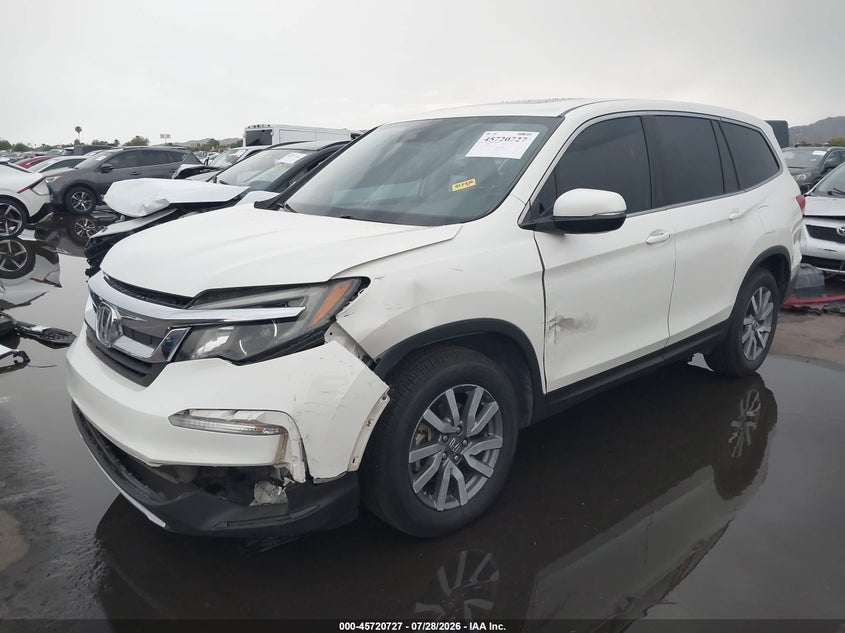Vin: 5fnyf5h51kb035326, lot: 46219409, honda pilot ex-l 20192