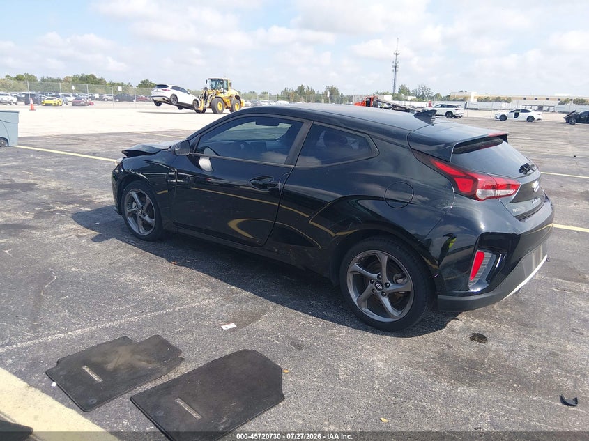 Vin: kmhtg6af5lu022602, lot: 46219412, hyundai veloster 2.0 20203