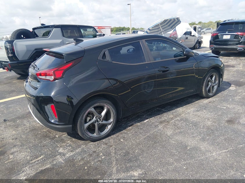 Vin: kmhtg6af5lu022602, lot: 46219412, hyundai veloster 2.0 20204