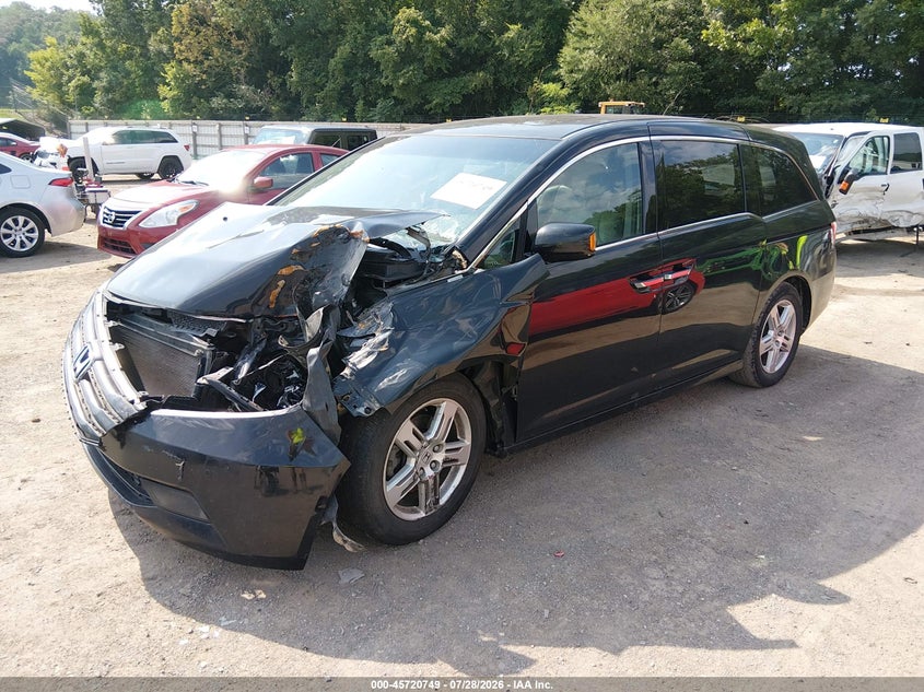 Vin: 5fnrl5h92bb078892, lot: 46219431, honda odyssey touring/touring elite 20112