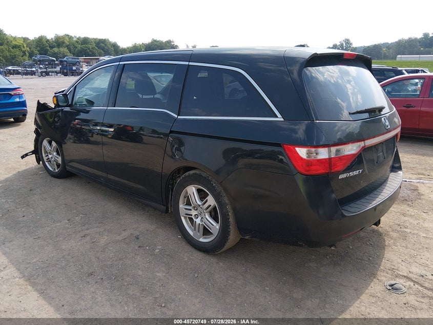 Vin: 5fnrl5h92bb078892, lot: 46219431, honda odyssey touring/touring elite 20113