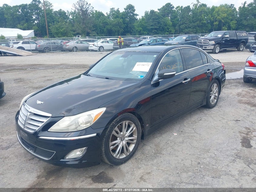 Vin: kmhgc4dd1cu194427, lot: 46219454, hyundai genesis 3.8 20122