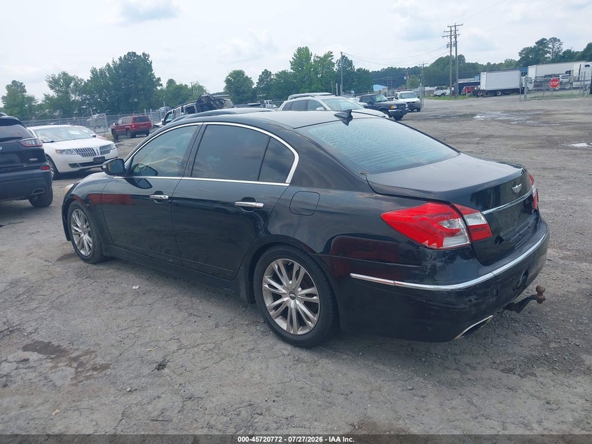 Vin: kmhgc4dd1cu194427, lot: 46219454, hyundai genesis 3.8 20123