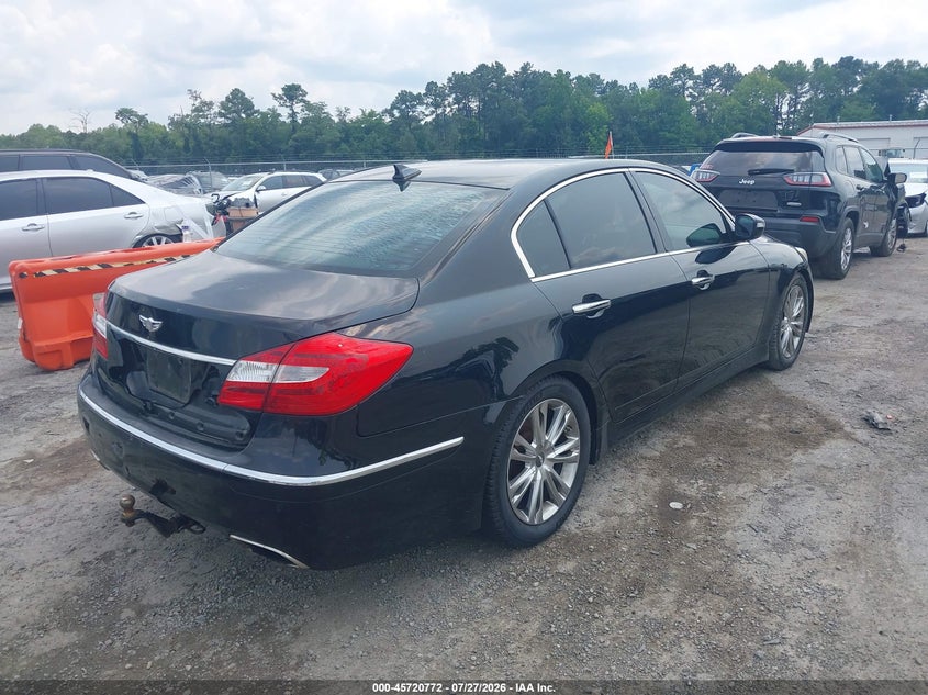 Vin: kmhgc4dd1cu194427, lot: 46219454, hyundai genesis 3.8 20124