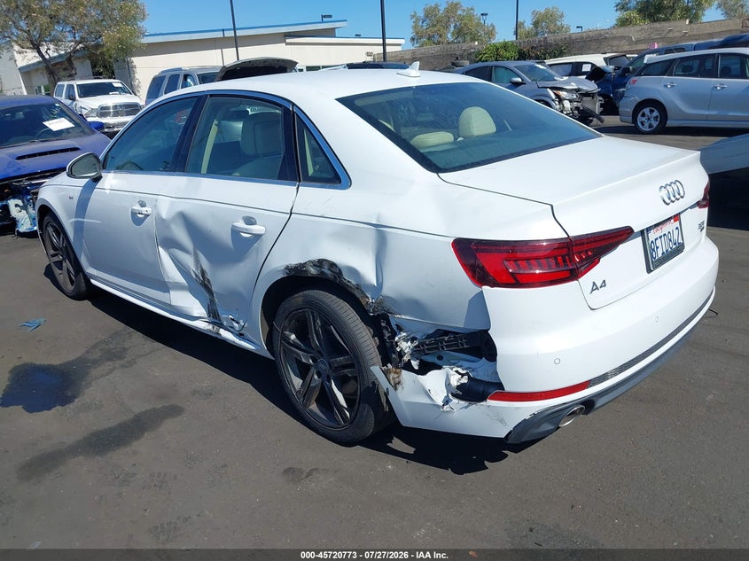 Vin: waulmaf48ja217614, lot: 46219455, audi a4 2.0t tech ultra premium/2.0t ultra premium 20183