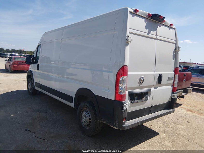 Vin: 3c6mrvhg6se552562, lot: 46219496, ram promaster 3500 tradesman high roof 159 wb w/pass seat 20253