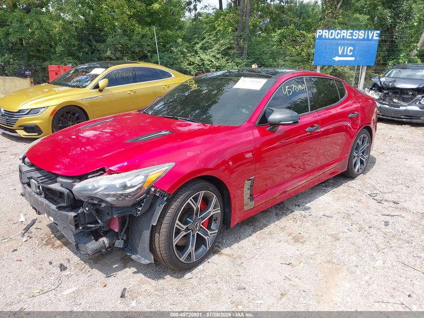 Vin: knae55lc2j6012270, lot: 46219583, kia stinger gt2 20182