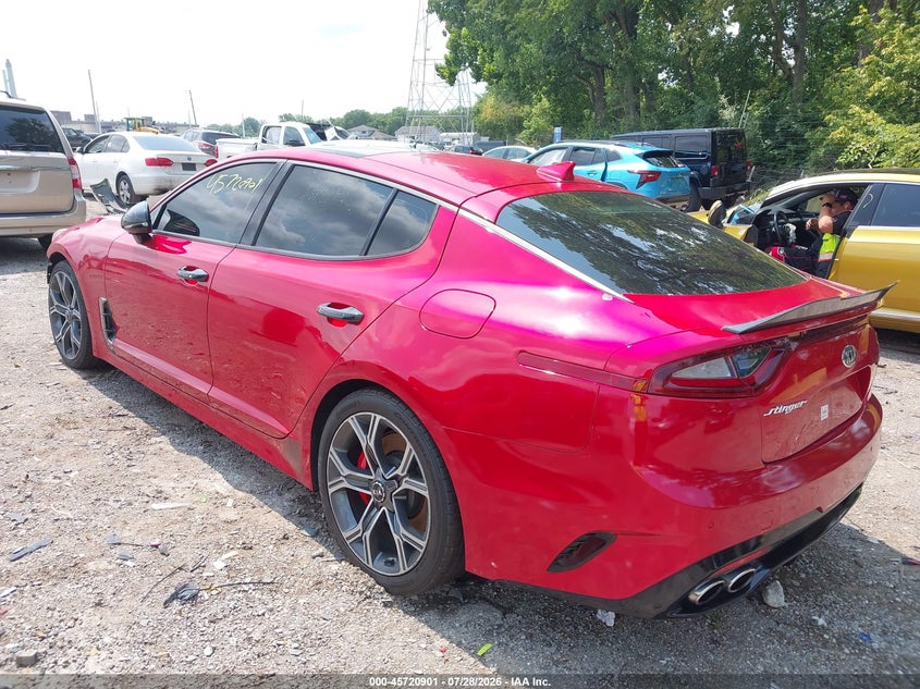 Vin: knae55lc2j6012270, lot: 46219583, kia stinger gt2 20183