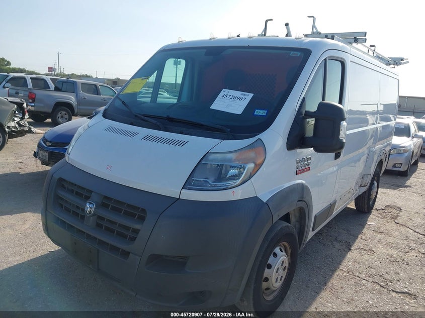 Vin: 3c6trvag5he500225, lot: 46219589, ram promaster 1500 low roof 136 wb 20172