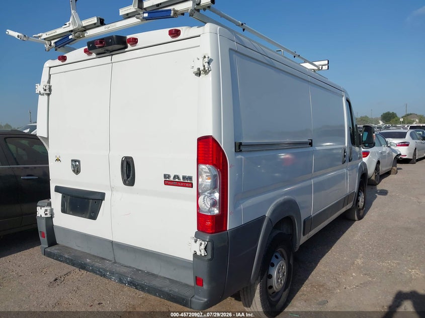 Vin: 3c6trvag5he500225, lot: 46219589, ram promaster 1500 low roof 136 wb 20174
