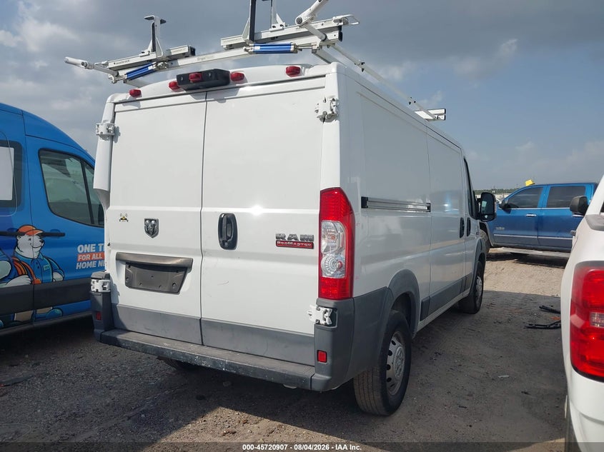 Vin: 3c6trvag5he500225, lot: 46219589, ram promaster 1500 low roof 136 wb 20174