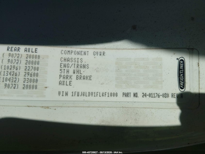 2015 OTHER FREIGHTLINER CASCADIA 125 TRUCK N/A