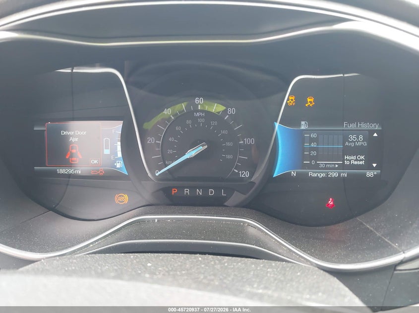 2018 FORD FUSION SEDAN 2.0L I-4 DOHC, VVT, 141HP