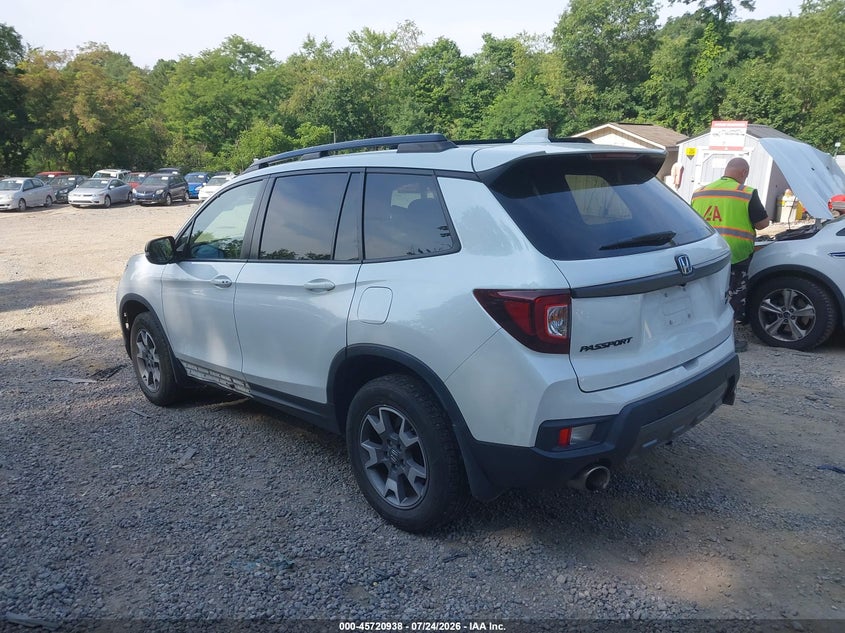 Vin: 5fnyf8h68nb015136, lot: 46219620, honda passport awd trailsport 20223